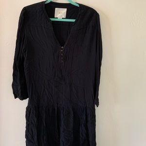 Long sleeve black dress